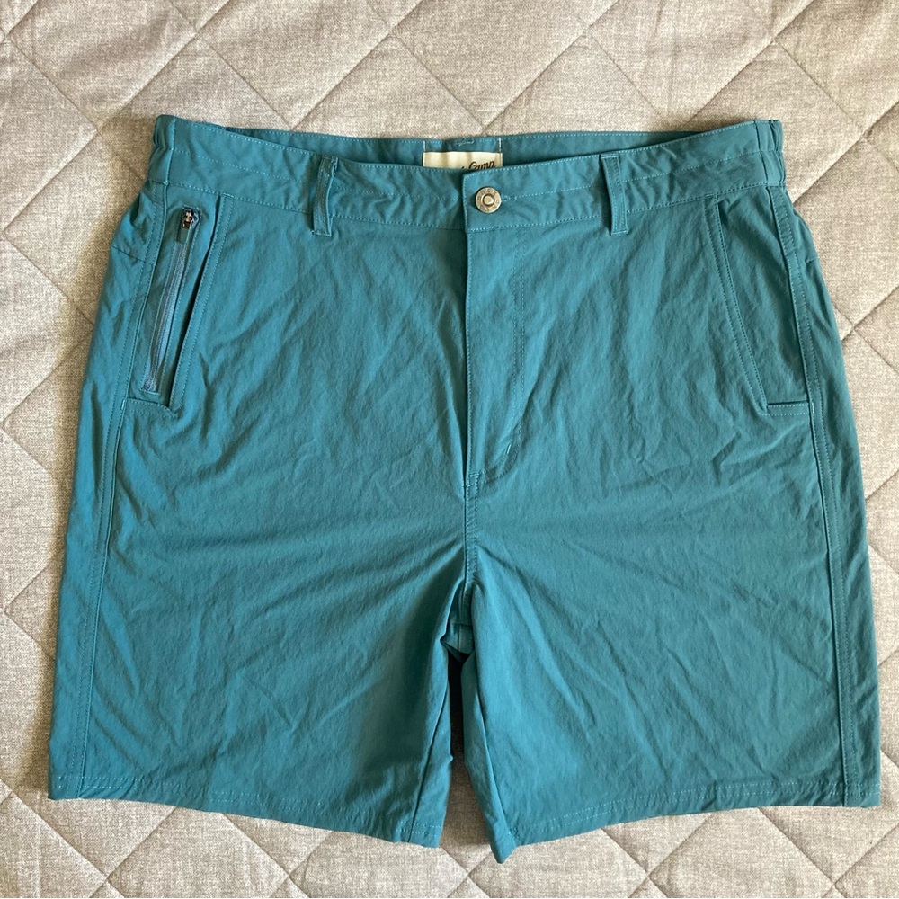Duck Camp Shorts Mens Large Nylon Spandex Blue 34x7.5” Inseam Pockets Outdoors
